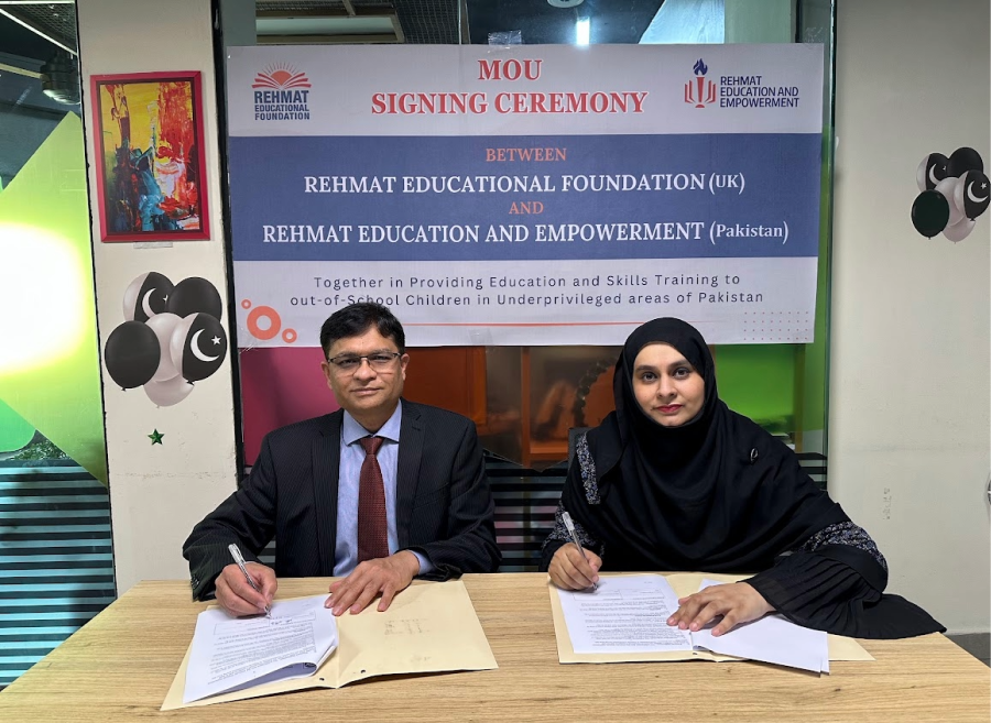 Rehmat Education and Empowerment Signs MOU with UK Partner